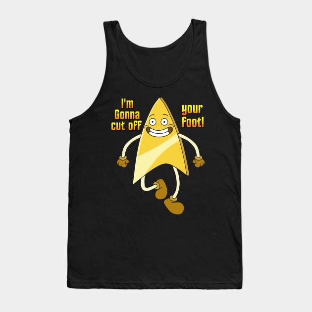 Badgey "I'm gonna cut off your foot!" Tank Top by corzamoon